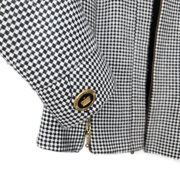 entre deux modes by carrie rouveyrol black and white checkard jacket. Size 6 - Picture 4 of 7